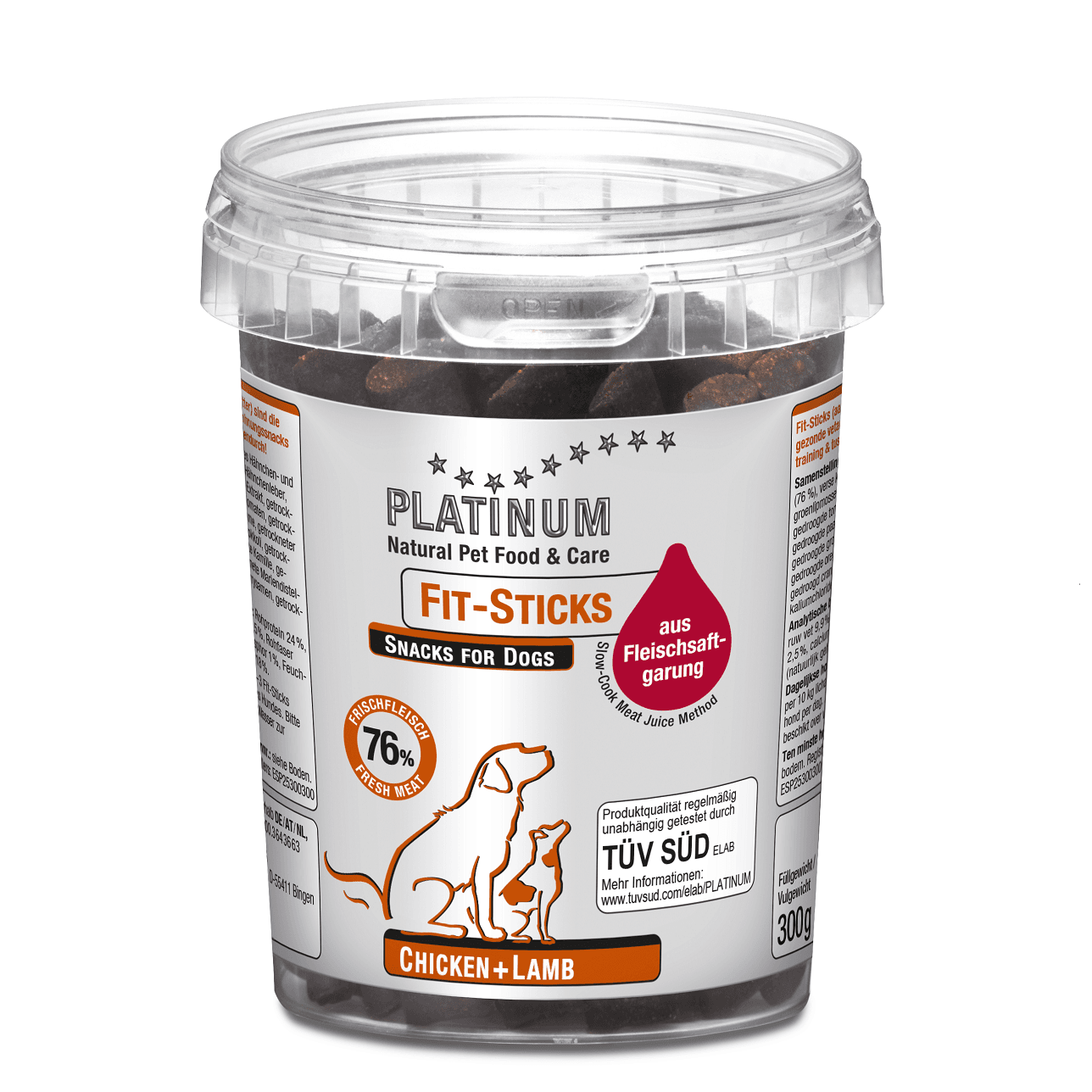 Platinum skanėstas šunims Fit-Sticks su vištiena ir ėriena