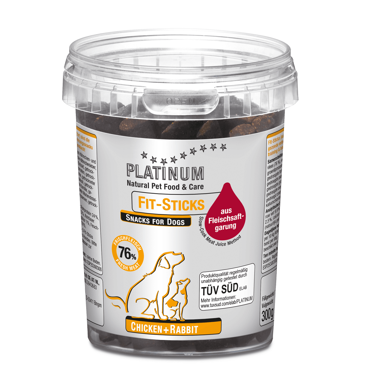 Platinum skanėstas šunims Fit-Sticks su vištiena ir triušiena
