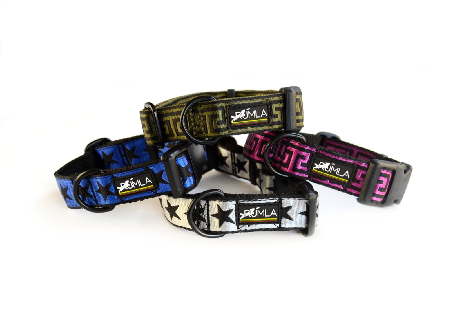 RUMLA „Shiny” 25mm pločio antkakliai su sagtele