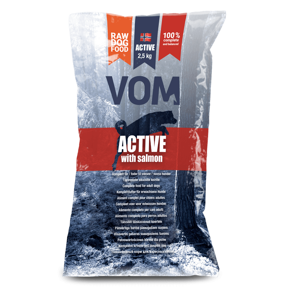 VOM „ACTIVE Complete“ su lašiša ėdalas šunims