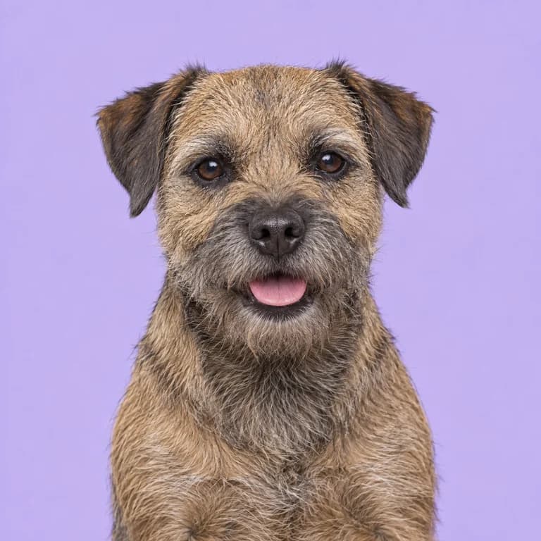 Border Terrier, original AI-generated breed illustration