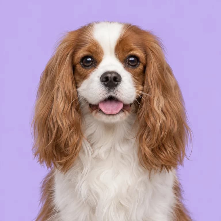 Cavalier King Charles Spaniel, original AI-generated breed illustration