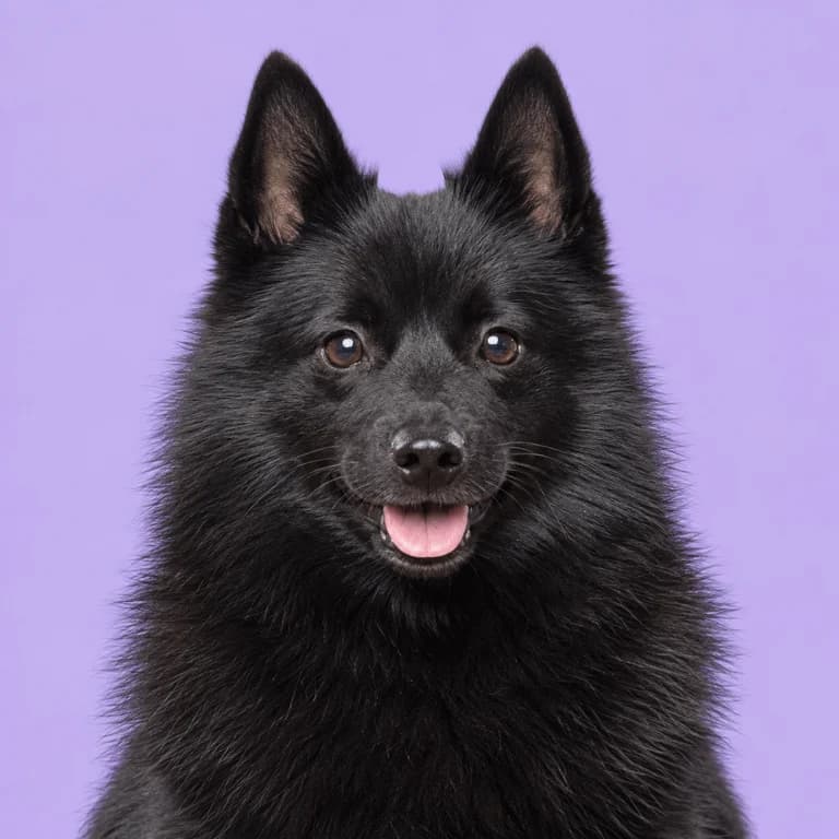 Schipperke, original AI-generated breed illustration