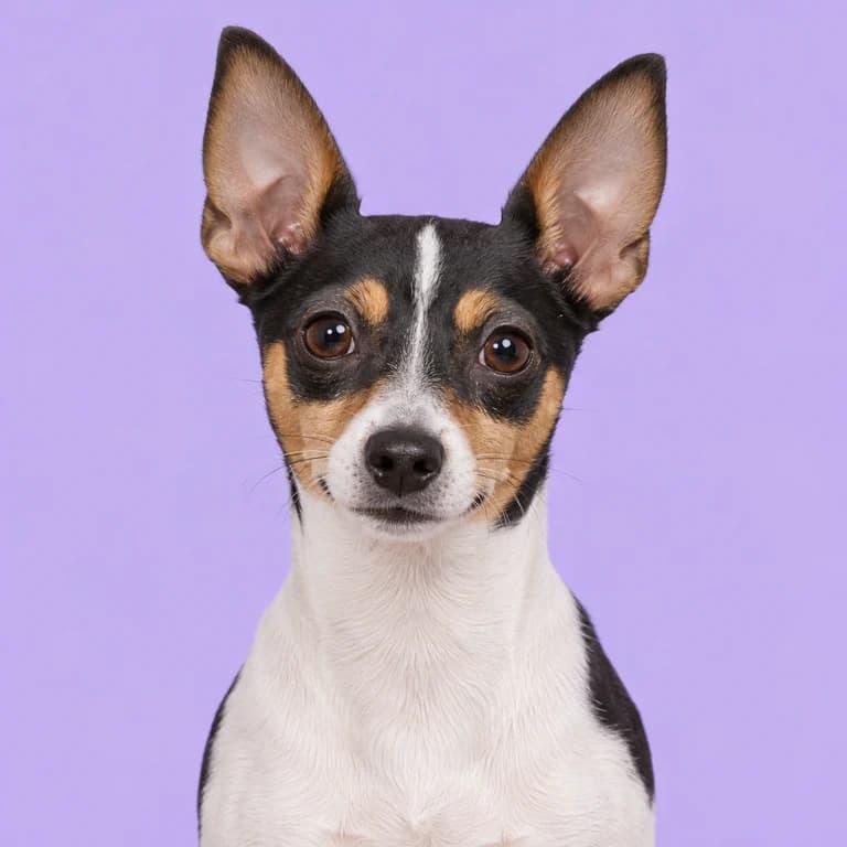 Toy Fox Terrier, original AI-generated breed illustration