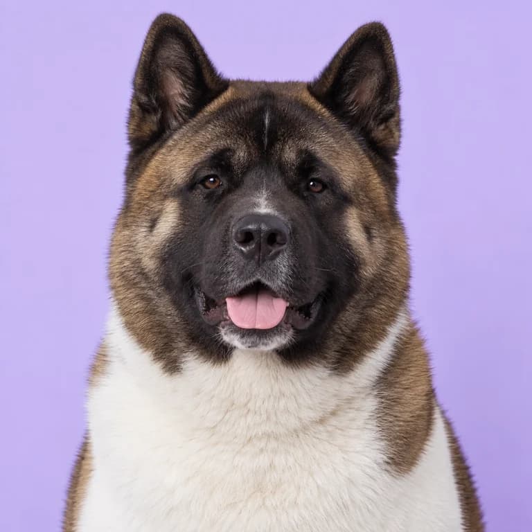 Akita, original AI-generated breed illustration