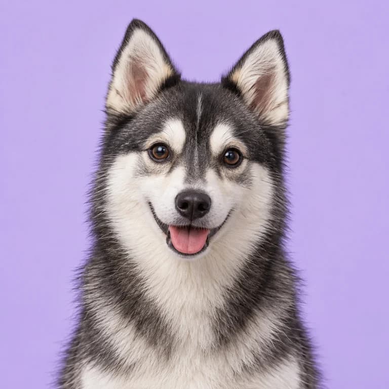 Alaskan Klee Kai, original AI-generated breed illustration