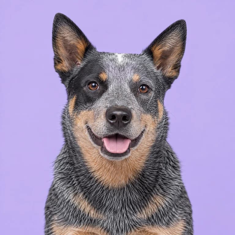 Australian Cattle Dog, original AI-generated breed illustration