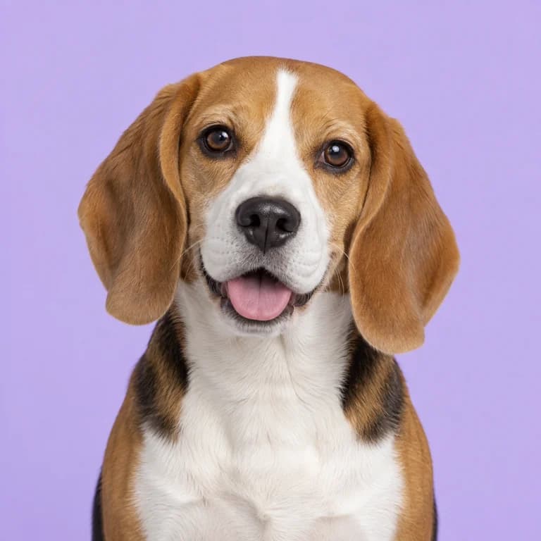 Beagle, original AI-generated breed illustration