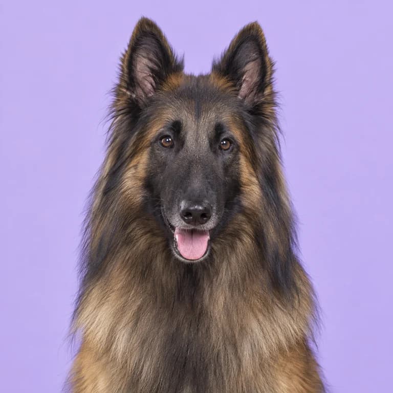 Belgian Tervuren, original AI-generated breed illustration