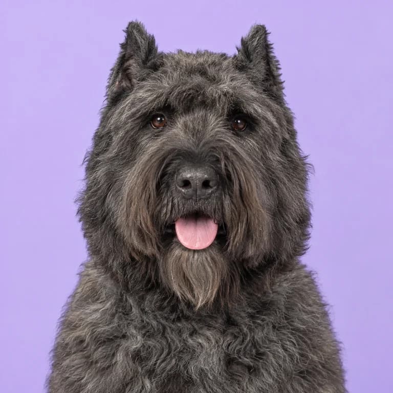 Bouvier des Flandres, original AI-generated breed illustration