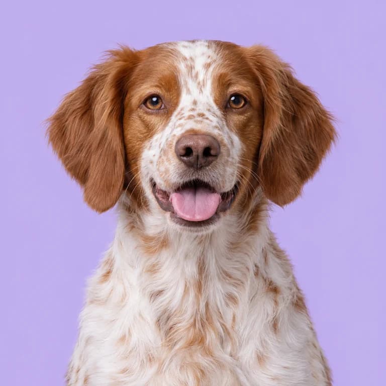 Brittany, original AI-generated breed illustration