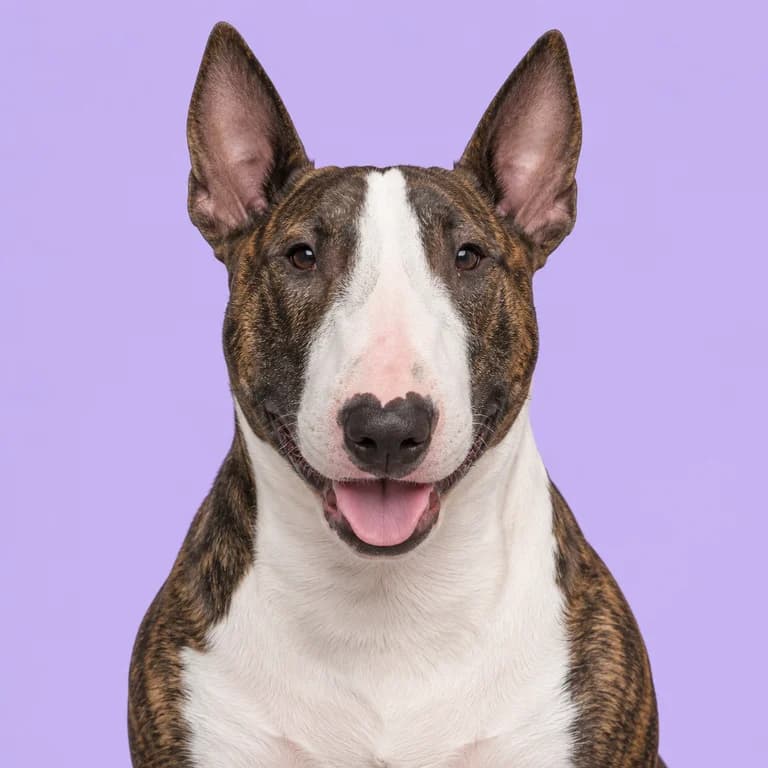 Bull Terrier, original AI-generated breed illustration