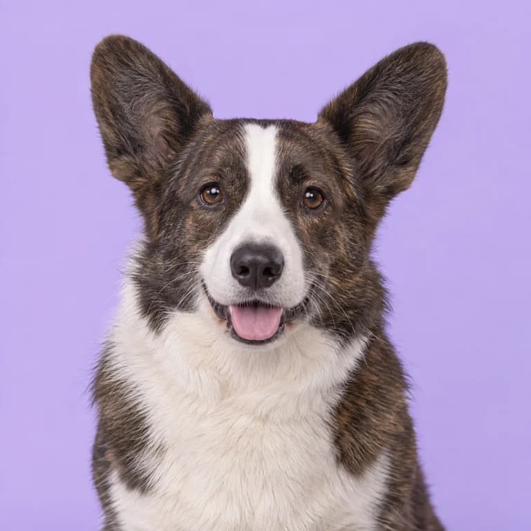 Cardigan Welsh Corgi, original AI-generated breed illustration