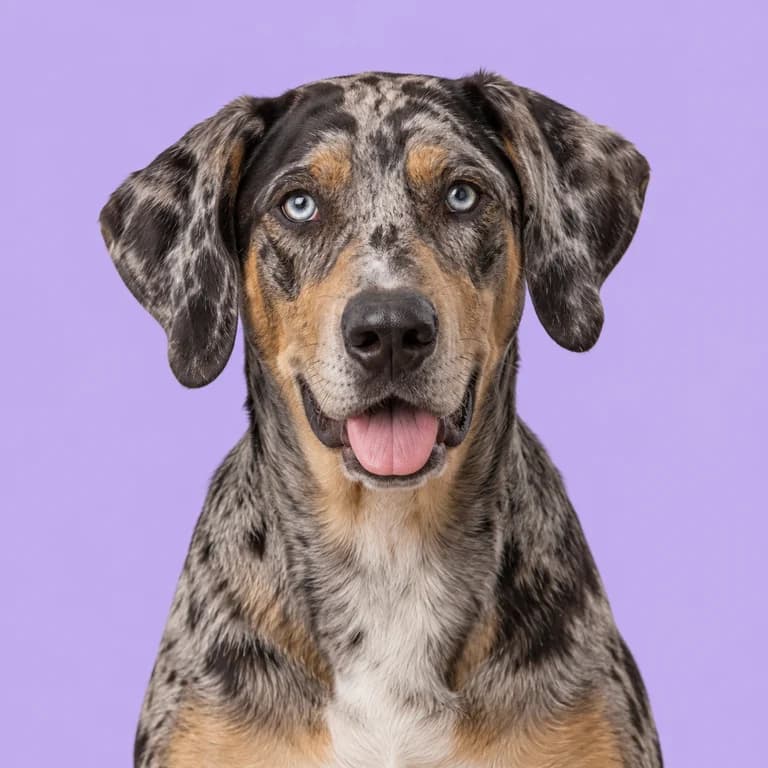 Catahoula Leopard Dog, original AI-generated breed illustration