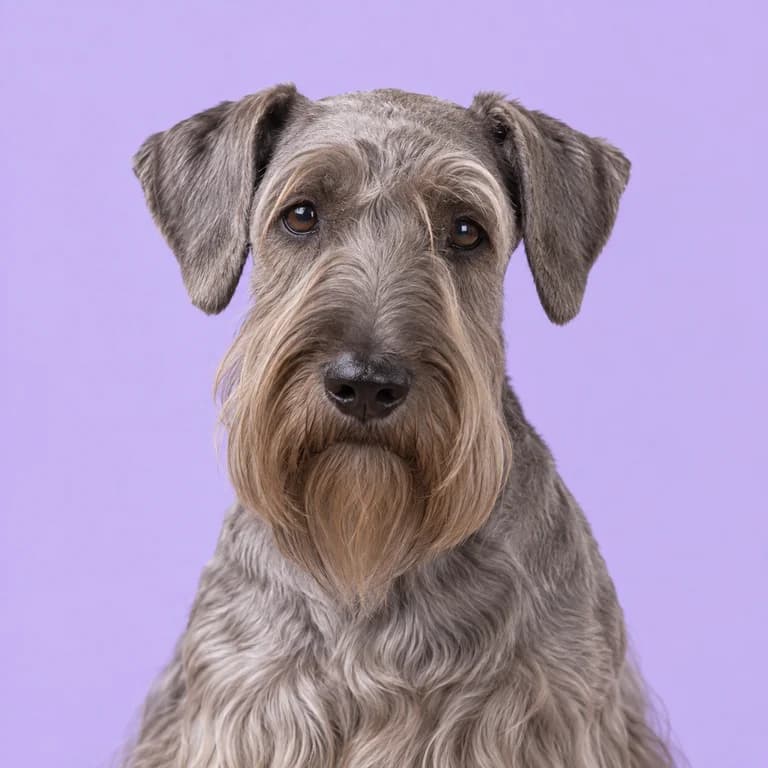 Cesky Terrier, original AI-generated breed illustration