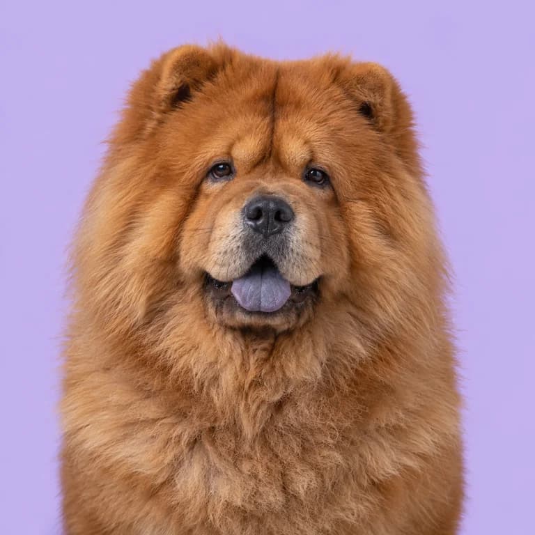 Chow Chow, original AI-generated breed illustration