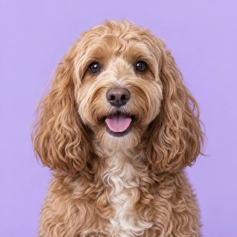 Cockapoo, original AI-generated breed illustration