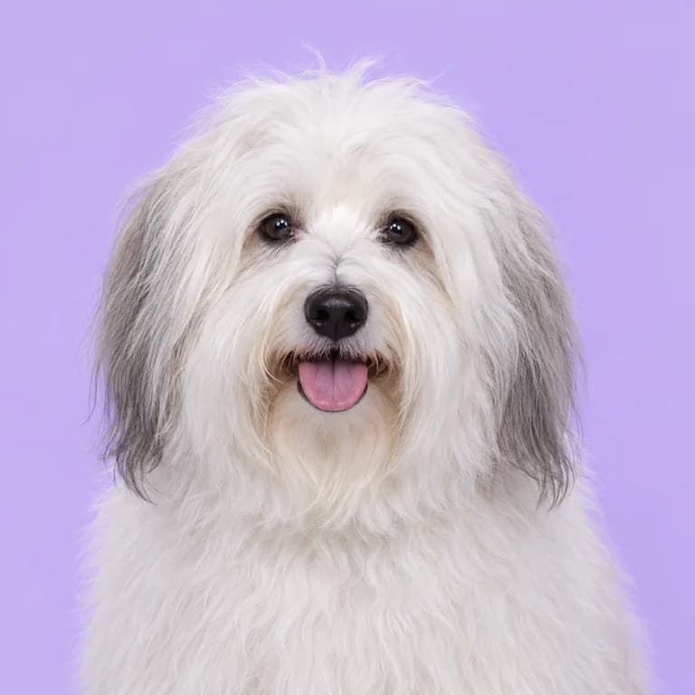 Coton de Tulear, original AI-generated breed illustration