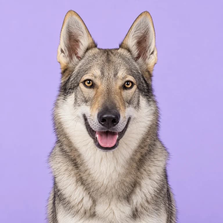Czechoslovakian Wolfdog, original AI-generated breed illustration