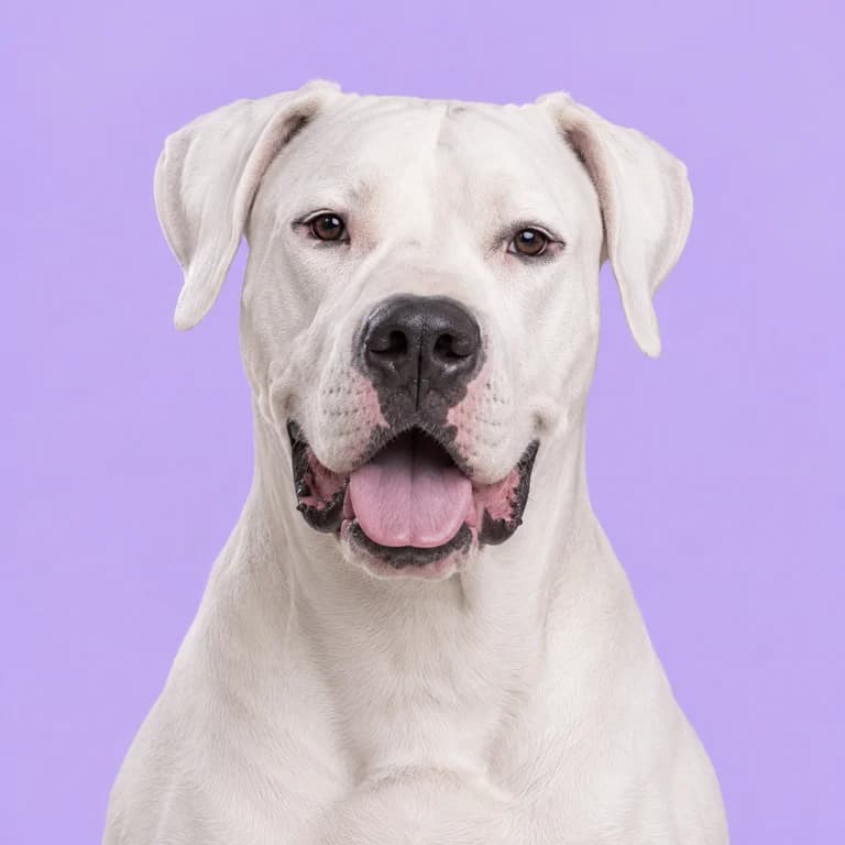 Dogo Argentino, original AI-generated breed illustration