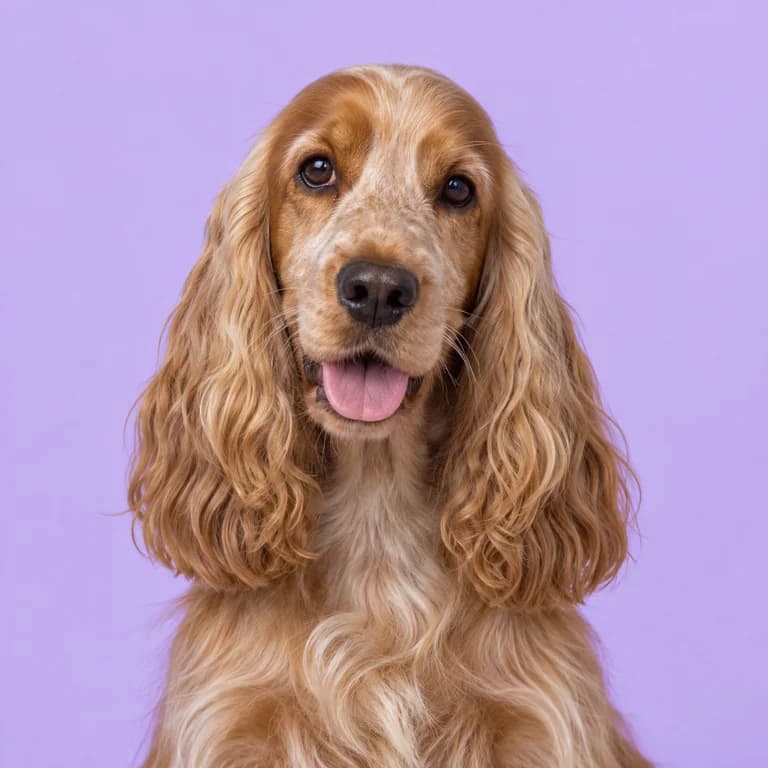 English Cocker Spaniel, original AI-generated breed illustration