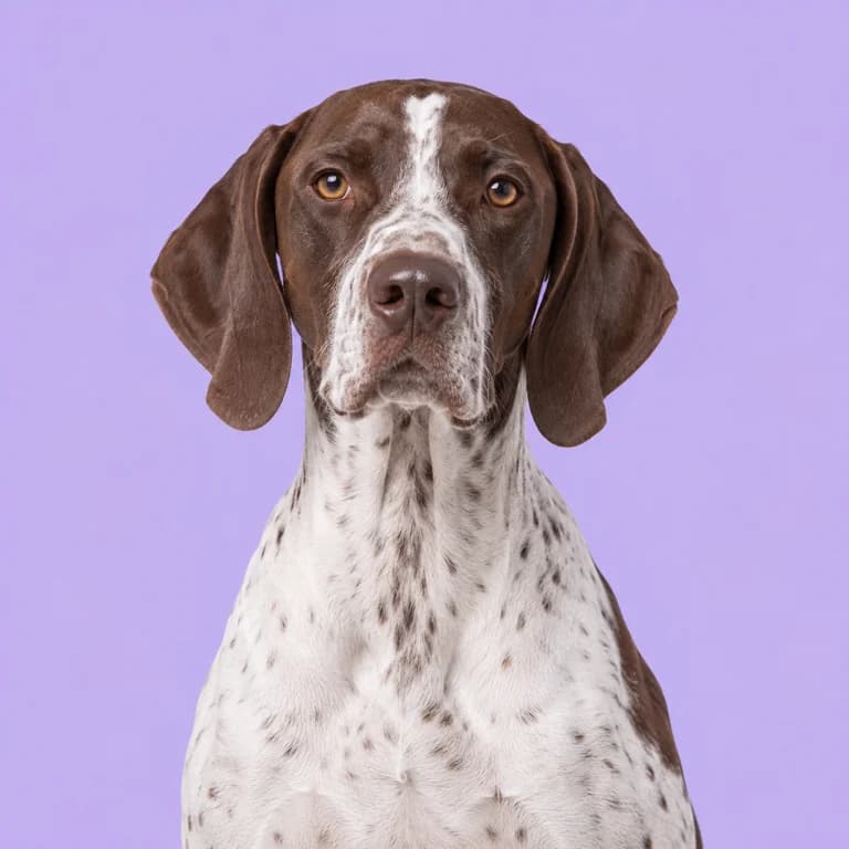 English Pointer, original AI-generated breed illustration