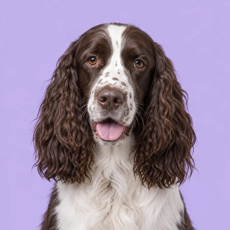 English Springer Spaniel, original AI-generated breed illustration