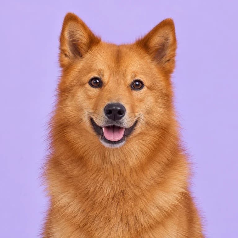 Finnish Spitz, original AI-generated breed illustration