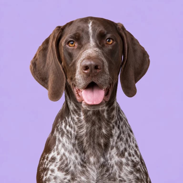 German Shorthaired Pointer, original AI-generated breed illustration