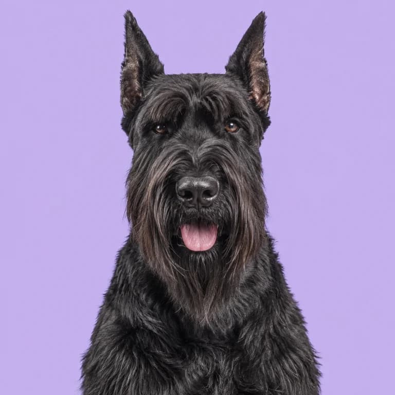 Giant Schnauzer, original AI-generated breed illustration