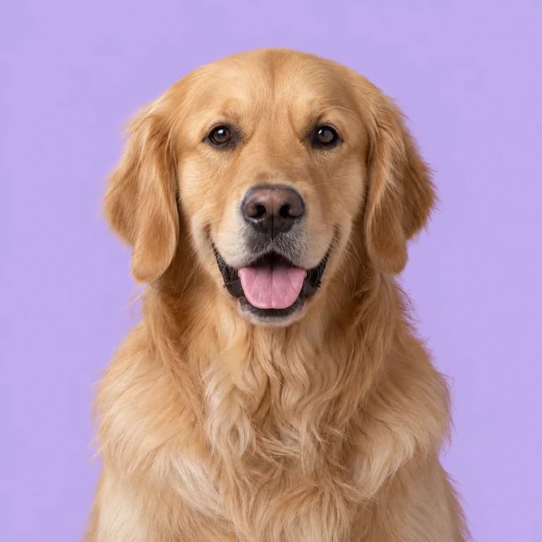Golden Retriever, original AI-generated breed illustration