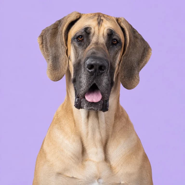 Great Dane, original AI-generated breed illustration
