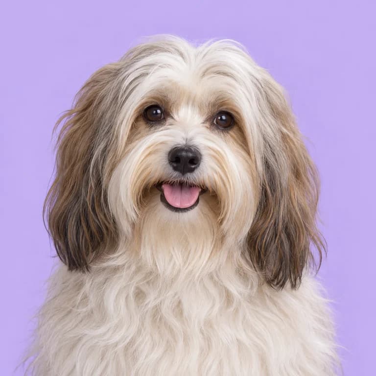 Havanese, original AI-generated breed illustration