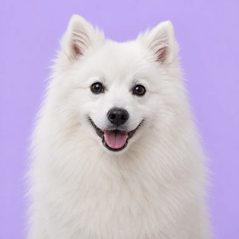 Japanese Spitz, original AI-generated breed illustration