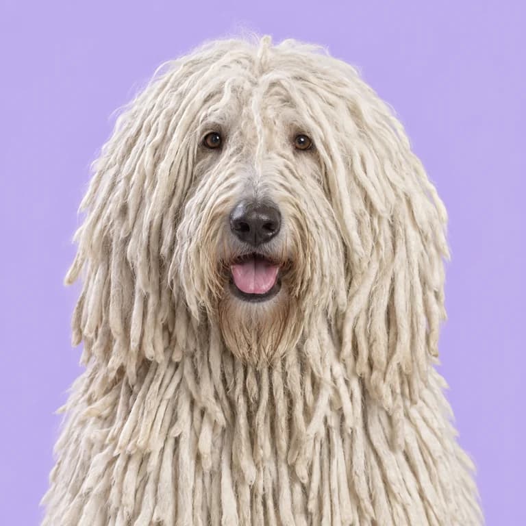 Komondor, original AI-generated breed illustration