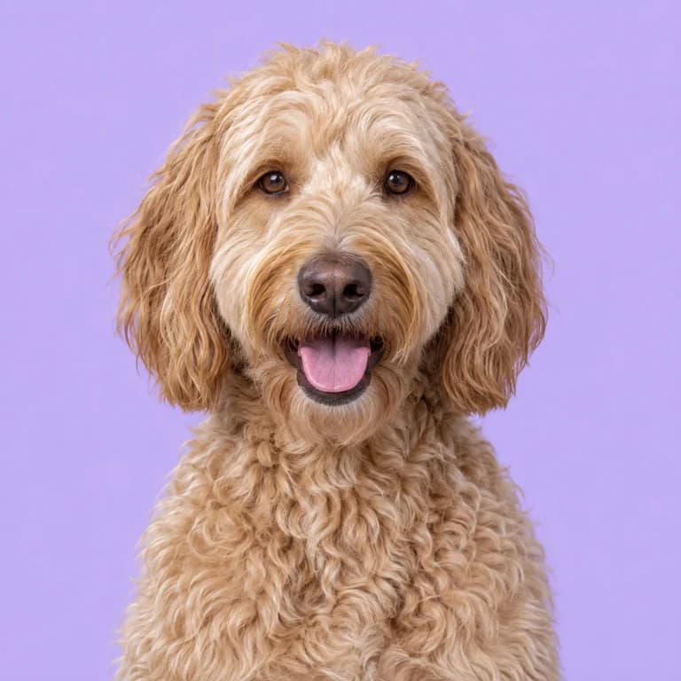 Labradoodle, original AI-generated breed illustration