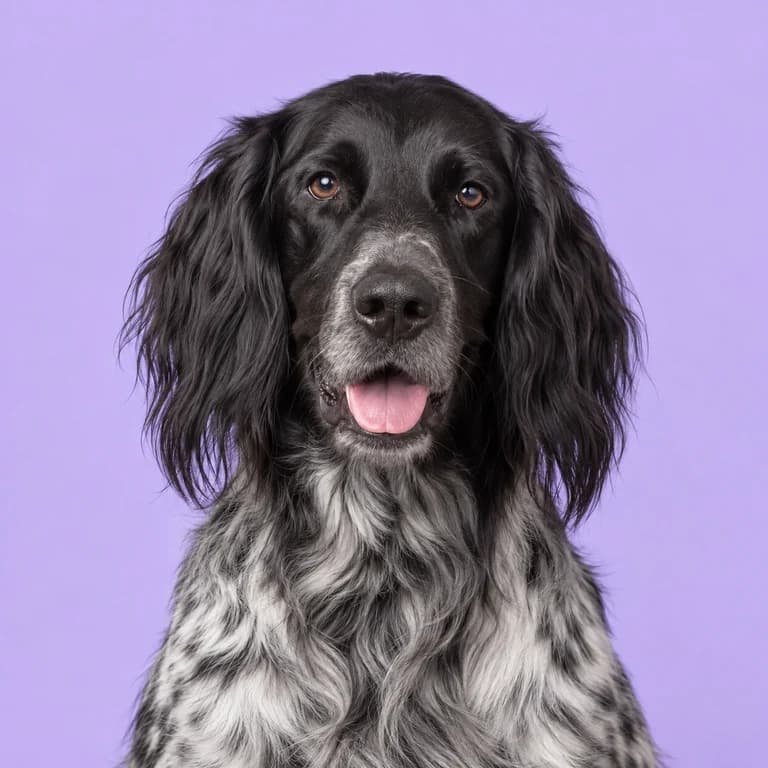 Large Munsterlander, original AI-generated breed illustration
