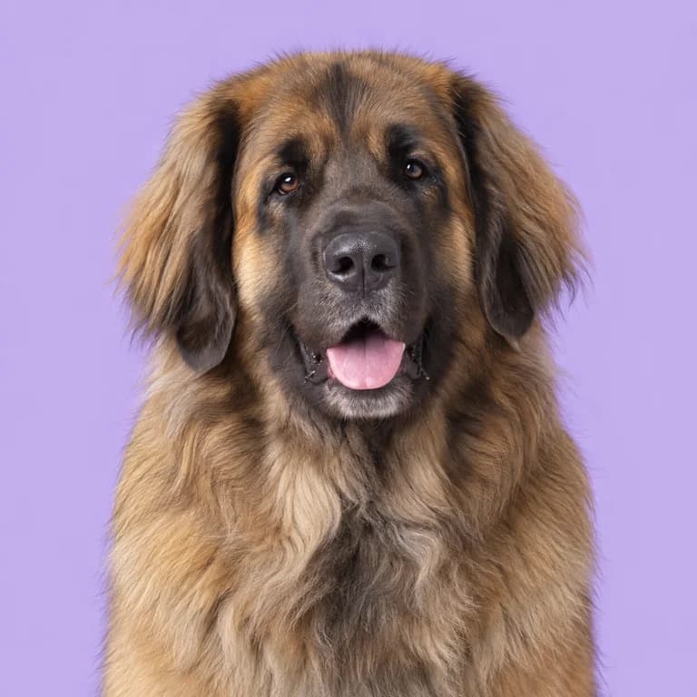 Leonberger, original AI-generated breed illustration