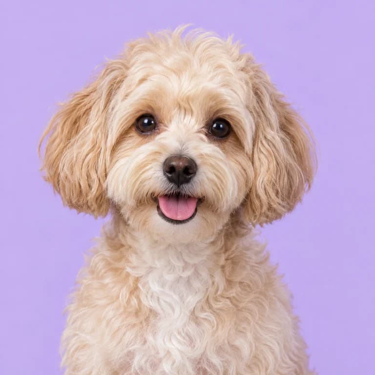Maltipoo, original AI-generated breed illustration