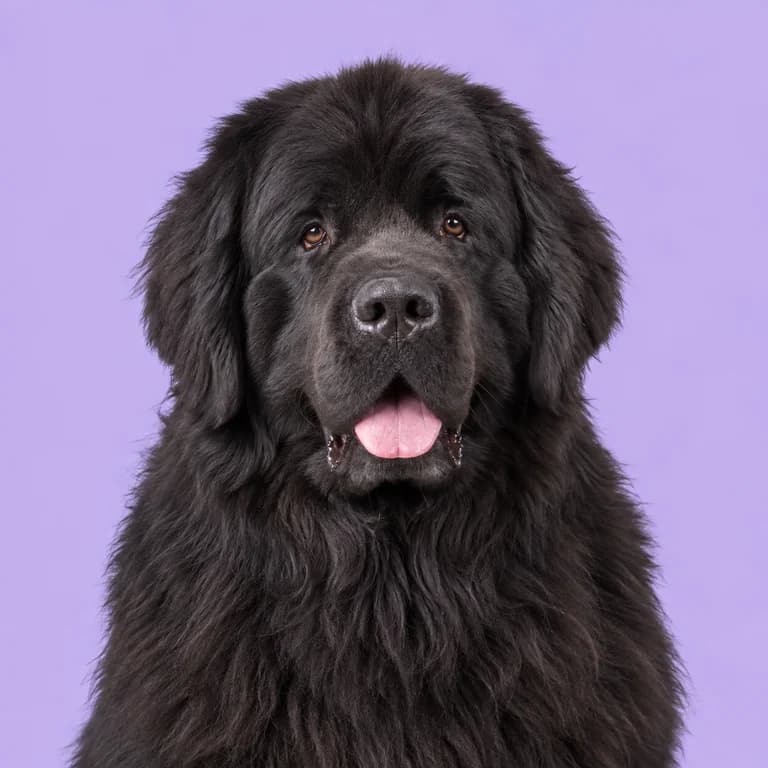 Newfoundland, original AI-generated breed illustration