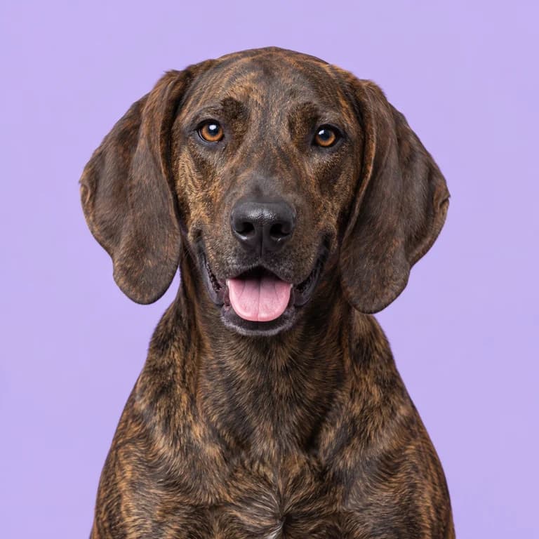 Plott Hound, original AI-generated breed illustration