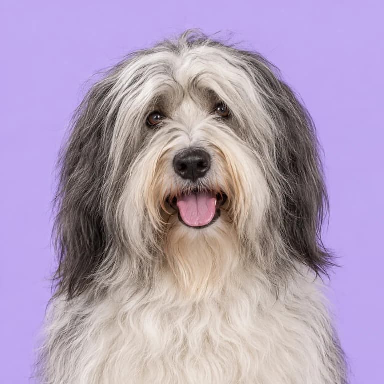 Polish Lowland Sheepdog, original AI-generated breed illustration
