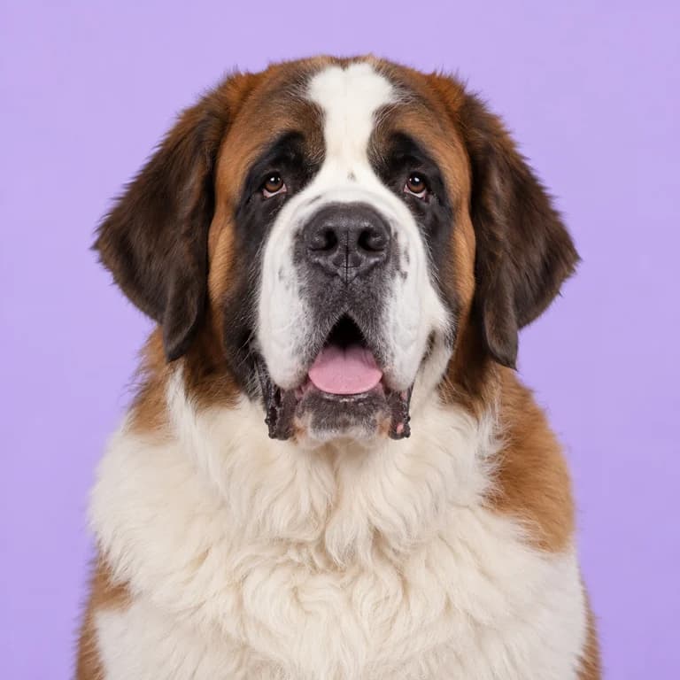 Saint Bernard, original AI-generated breed illustration