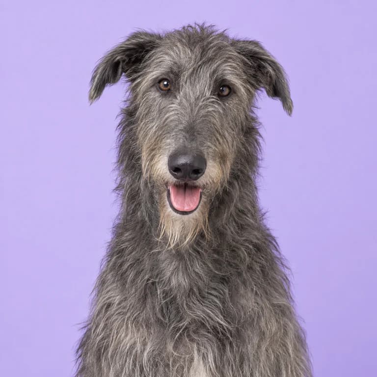 Scottish Deerhound, original AI-generated breed illustration