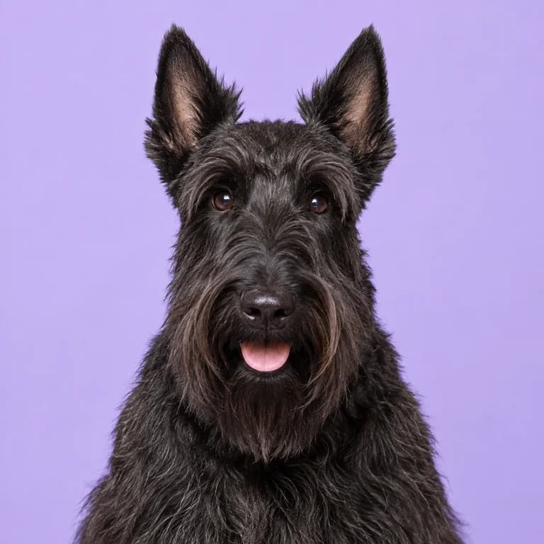 Scottish Terrier, original AI-generated breed illustration