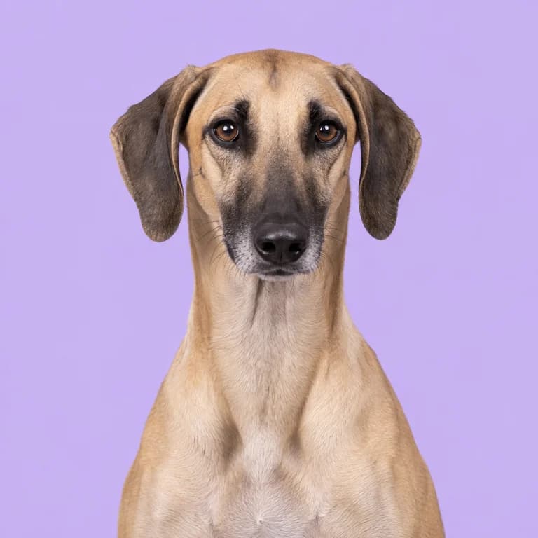 Sloughi, original AI-generated breed illustration