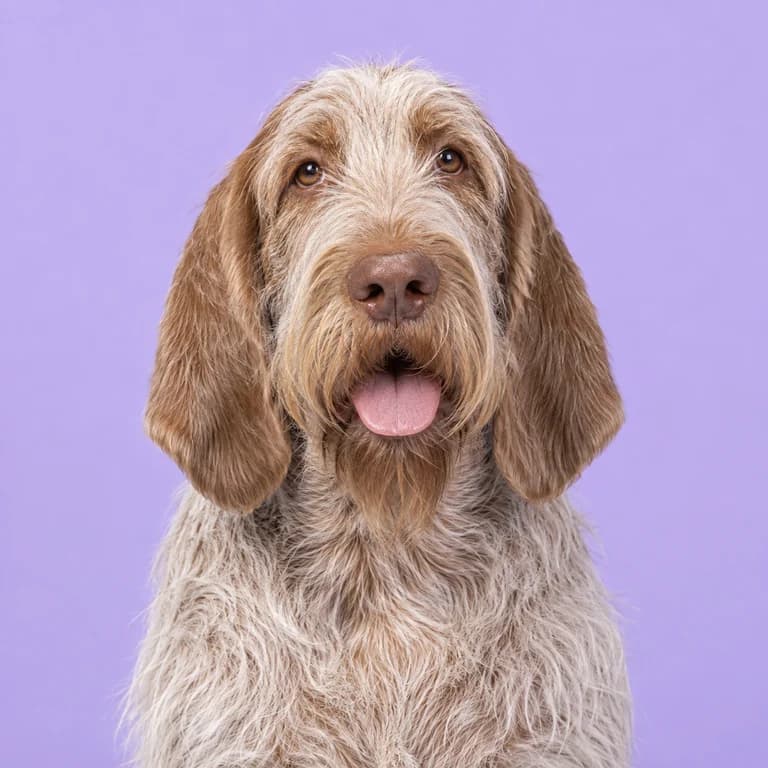 Spinone Italiano, original AI-generated breed illustration