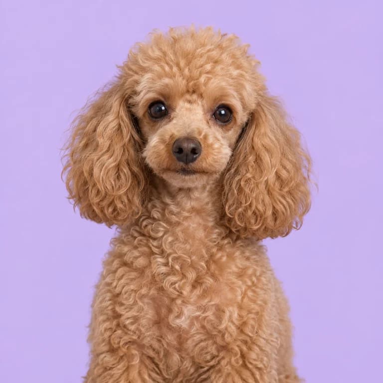 Toy Poodle, original AI-generated breed illustration
