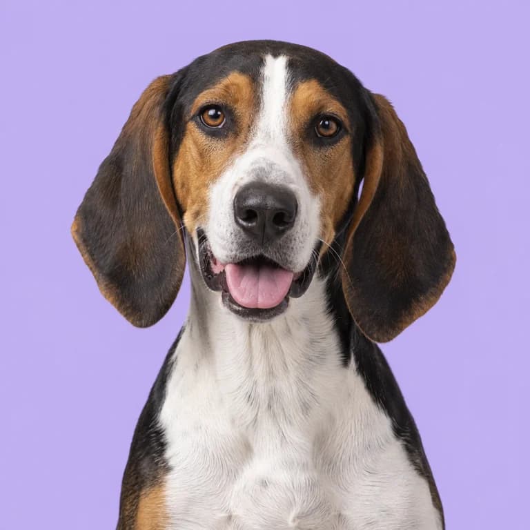 Treeing Walker Coonhound, original AI-generated breed illustration