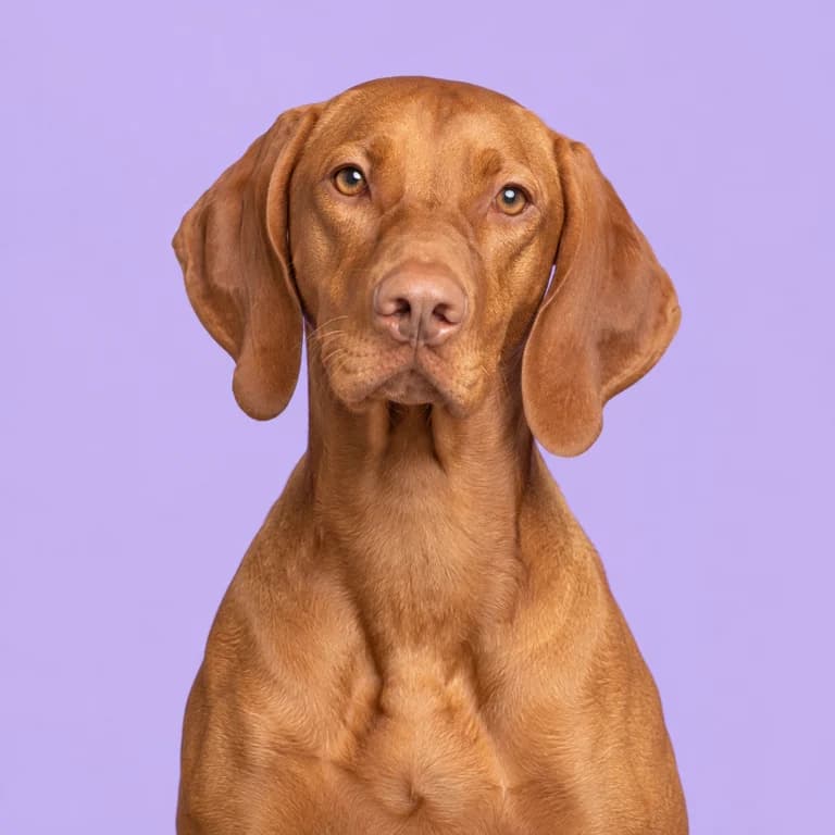 Vizsla, original AI-generated breed illustration